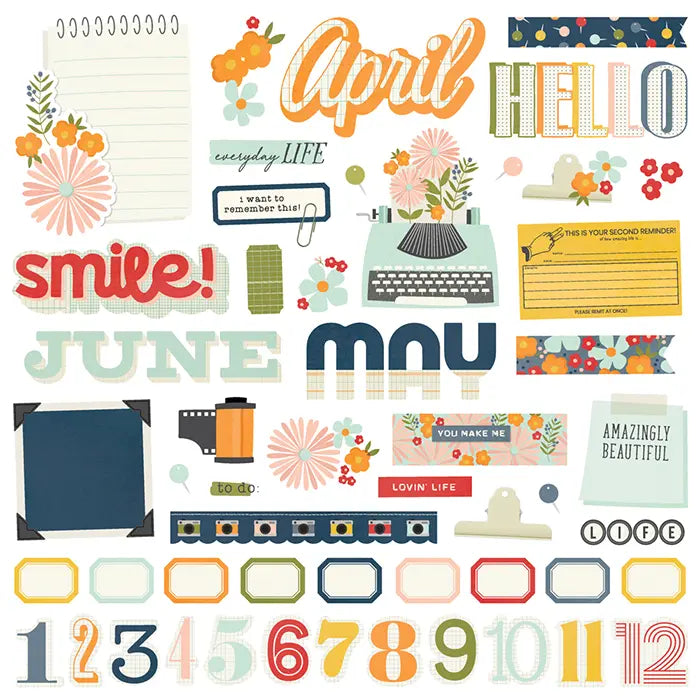 Life In Photos 12 Month Memory Calendar - Simple Stories