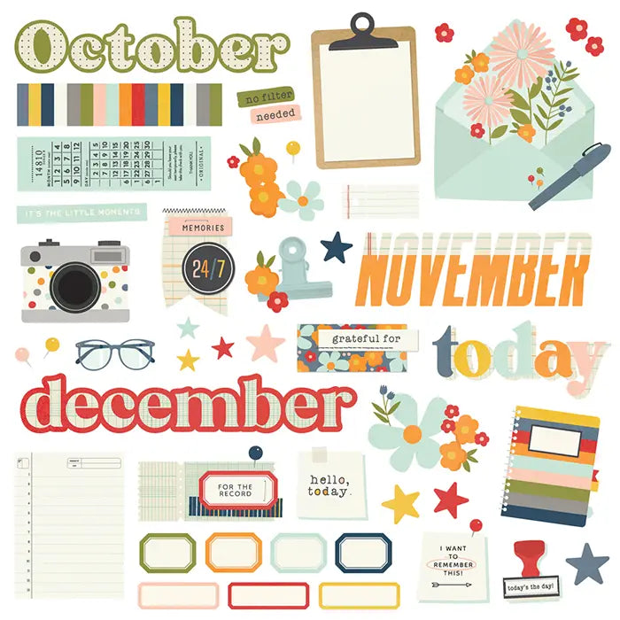 Life In Photos 12 Month Memory Calendar - Simple Stories