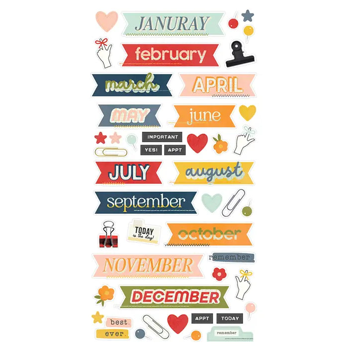 Life In Photos 12 Month Memory Calendar - Simple Stories