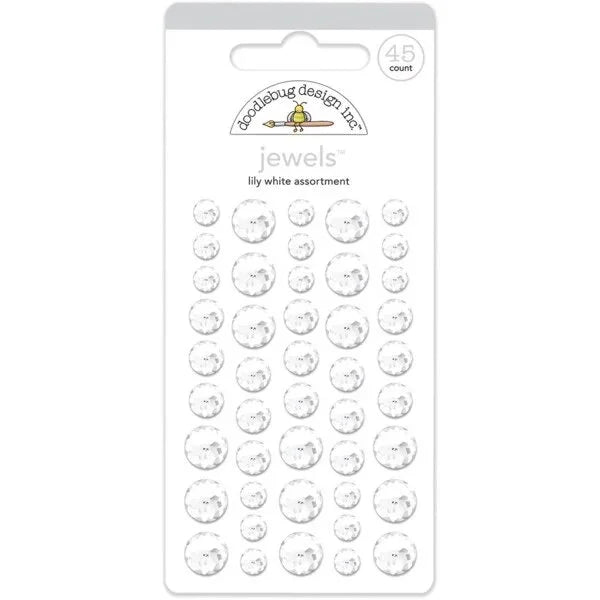 Lily White Jewels - Monochromatic - Doodlebug