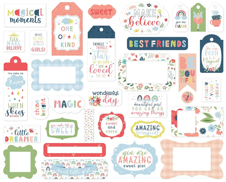 Little Dreamer Girl Frames & Tags - Echo Park
