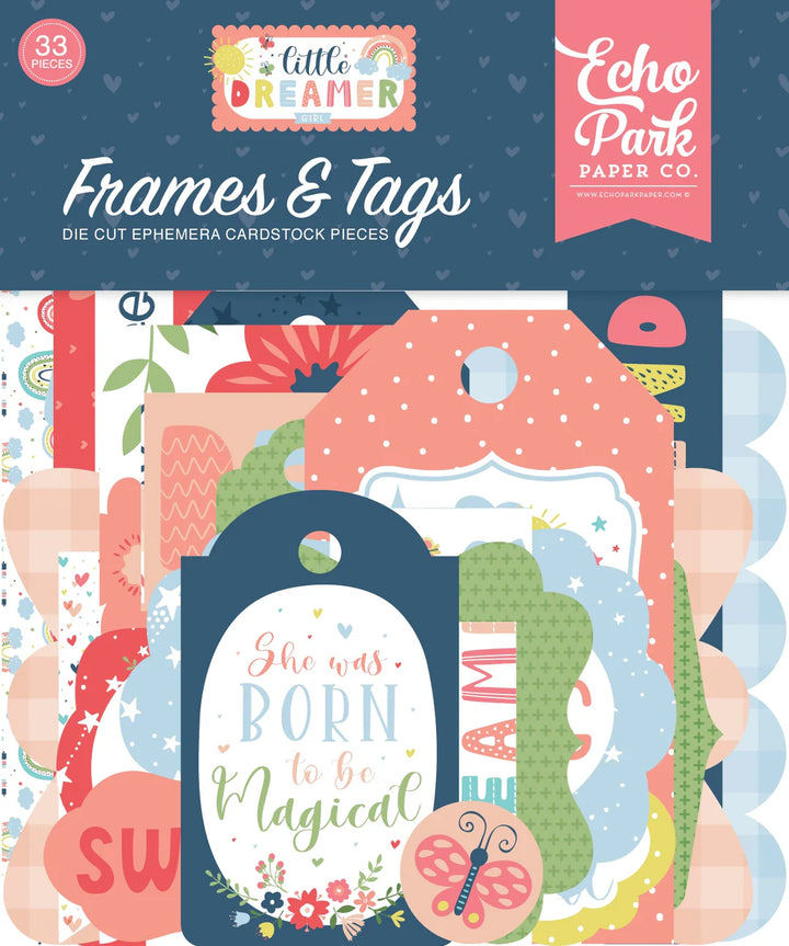 Little Dreamer Girl Frames & Tags - Echo Park