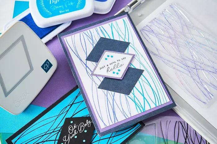 View 2 of Live Wire Creative Coordinations  A5 Clear Stamps (14 pack) w/ Framelits Die by Stacey Park - Sizzix