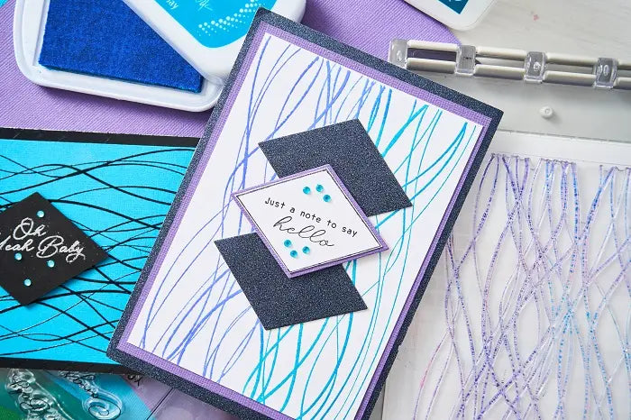 View 3 of Live Wire Creative Coordinations  A5 Clear Stamps (14 pack) w/ Framelits Die by Stacey Park - Sizzix