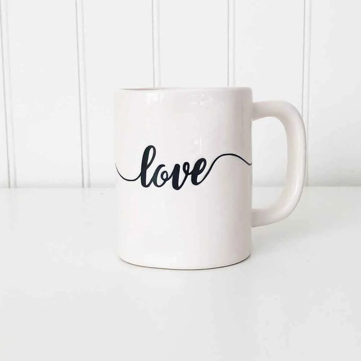 love Ceramic Mug - Tabletop Decor - Foundations Decor