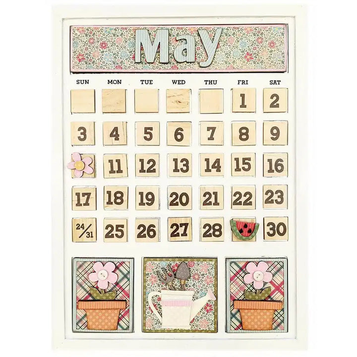 May Magnetic Calendar - Foundations Decor