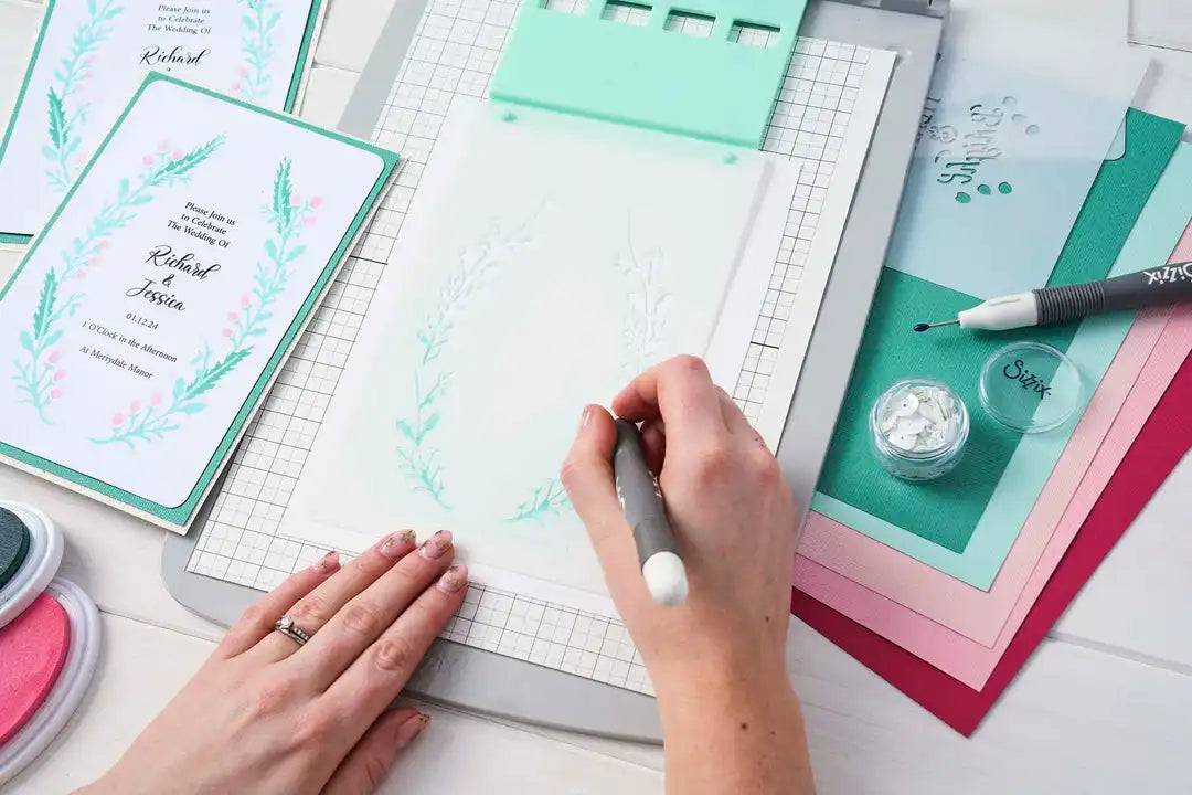 View 3 of Merry & Bright #3 A6 Layered Stencils by Jen Long - Sizzix