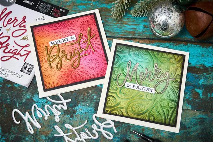 Merry & Bright Thinlits Die Set Die Set 6PK - Back from the Vault - Tim Holtz - Sizzix