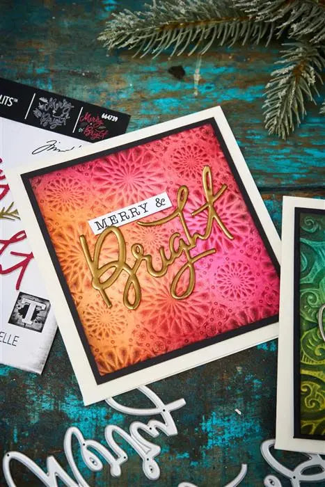 Merry & Bright Thinlits Die Set Die Set 6PK - Back from the Vault - Tim Holtz - Sizzix