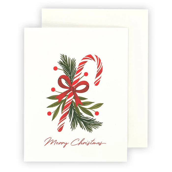 Merry Christmas Candy Cane Greeting Card – Echo Park