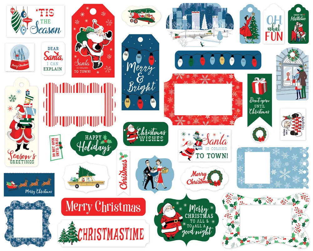 Merry Christmas Frames & Tags - Carta Bella