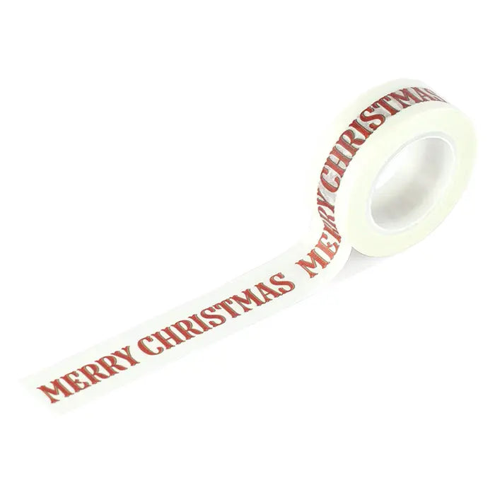 Merry Christmas Word Washi Tape - Christmas Village - Carta Bella