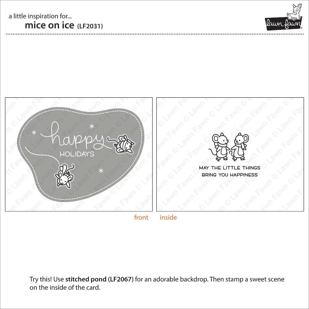 Mice On Ice Clear Stamps - Lawn Fawn
