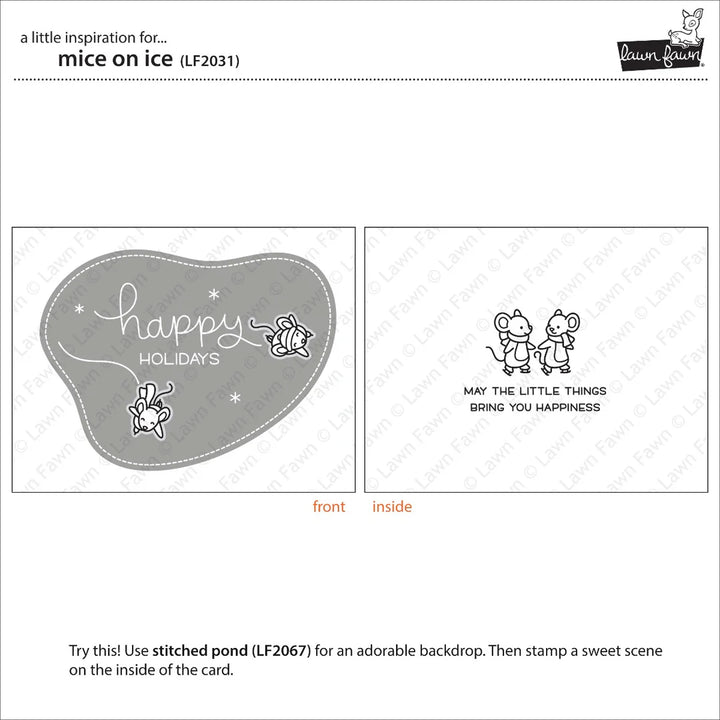 Mice On Ice Clear Stamps - Lawn Fawn