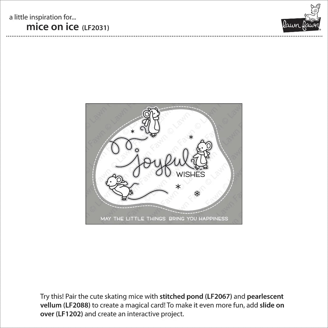Mice On Ice Clear Stamps - Lawn Fawn