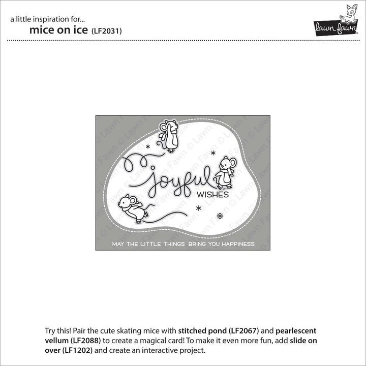 Mice On Ice Clear Stamps - Lawn Fawn