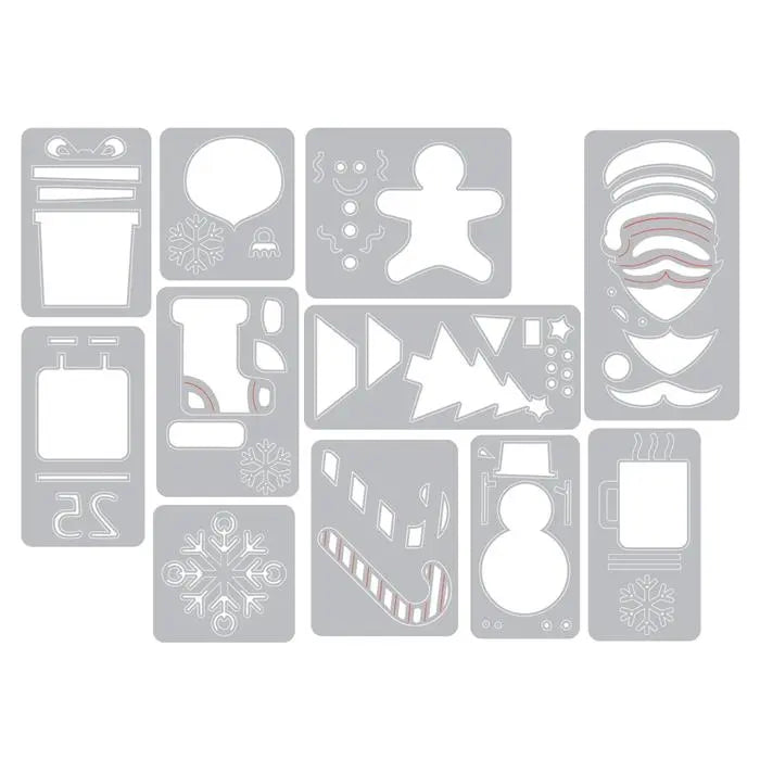 Mini Christmas Things Thinlits Die Set Die Set 11PK - Back from the Vault - Tim Holtz - Sizzix