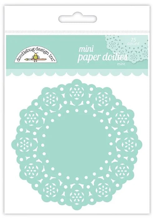 Mint Mini Doilies - Monochromatic - Doodlebug