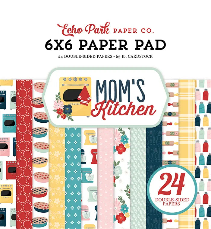 Mom's Kitchen Paper Pad, 6" x 6" - Echo Park