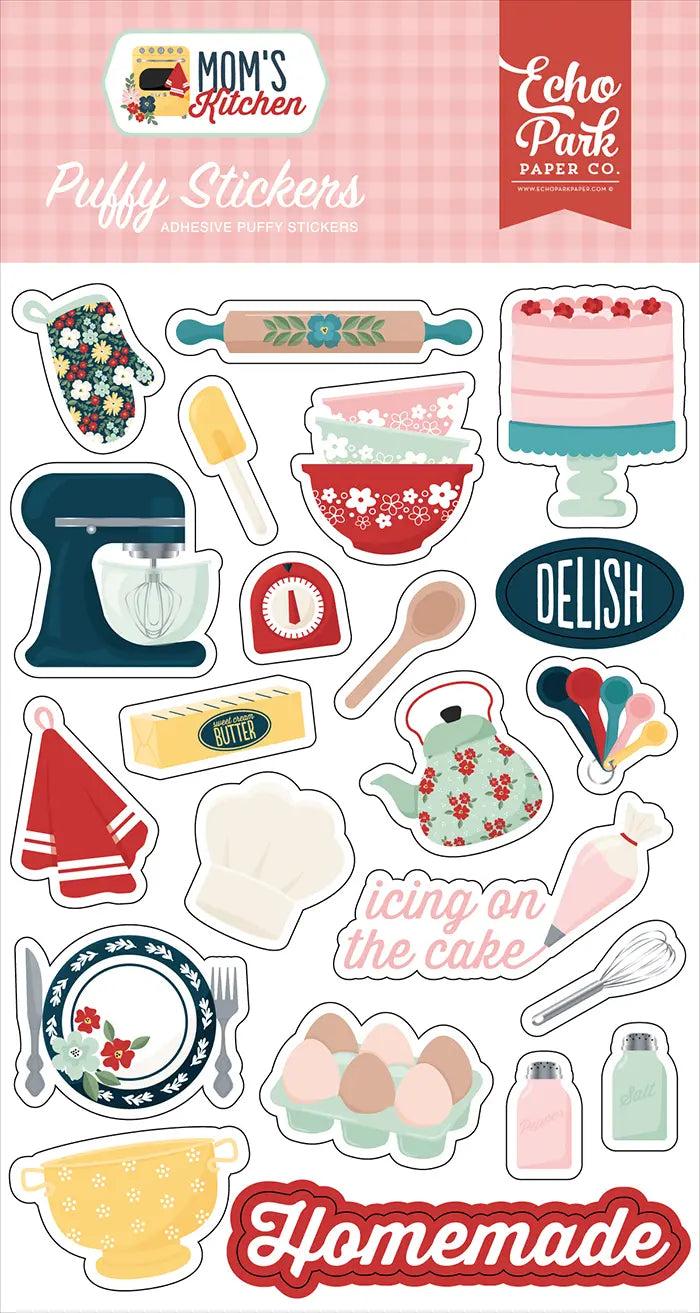 Mom's Kitchen Puffy Stickers - Echo Park