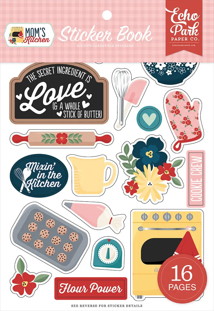 Mom's Kitchen Sticker Book - Echo Park