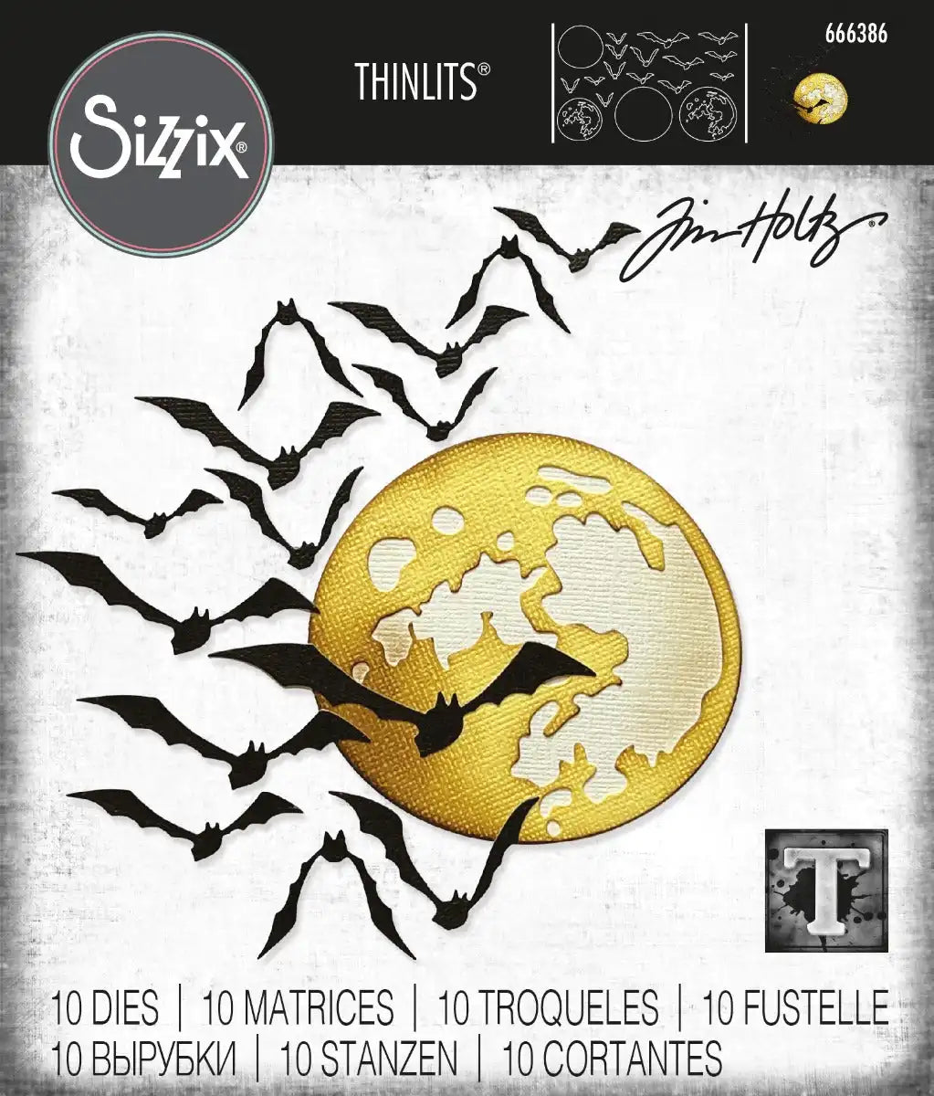Sizzix Moonlight Thinlits Die by Tim Holtz for Die-Cutting Projects