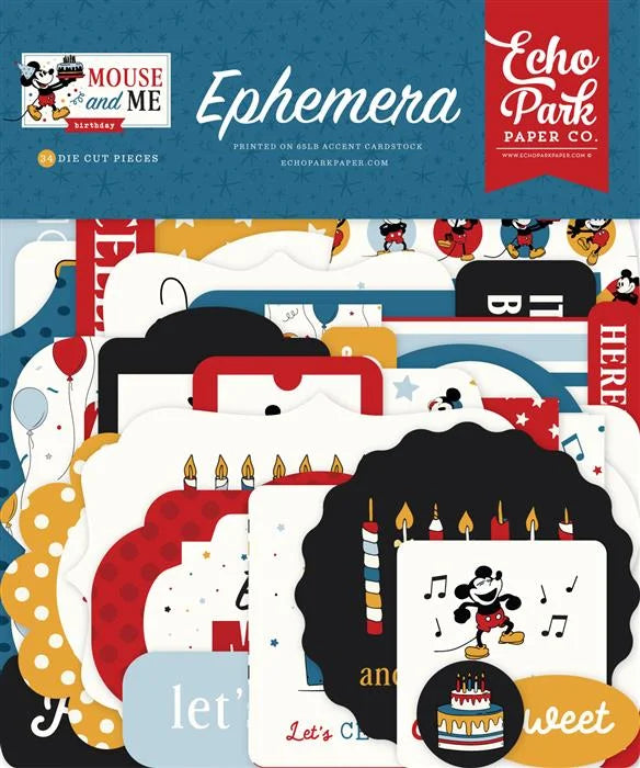 Mouse And Me Birthday Ephemera - Echo Park