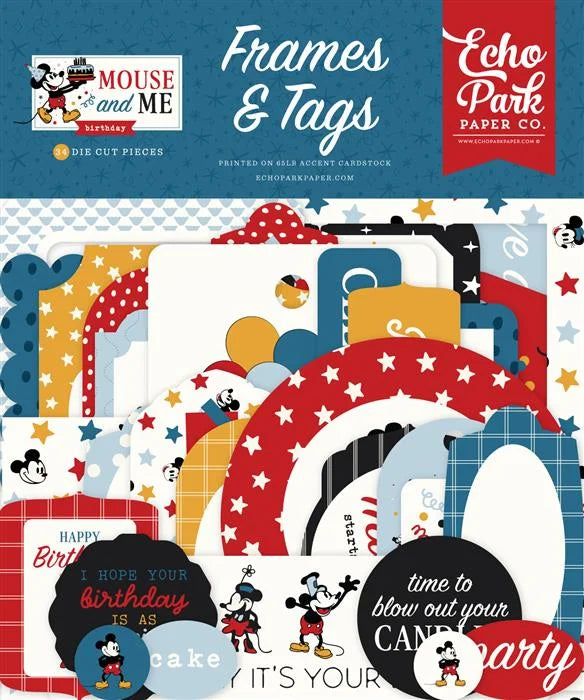 Mouse And Me Birthday Frames & Tags - Echo Park
