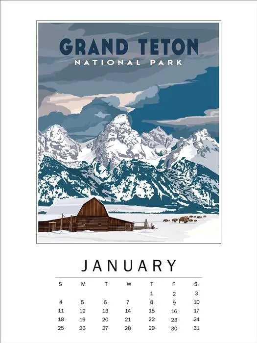 National Parks 2026 Calendar - Echo Park