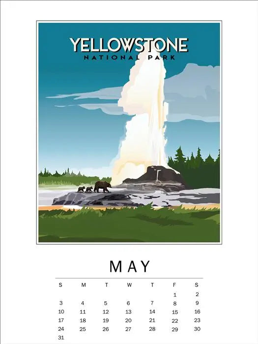 National Parks 2026 Calendar - Echo Park