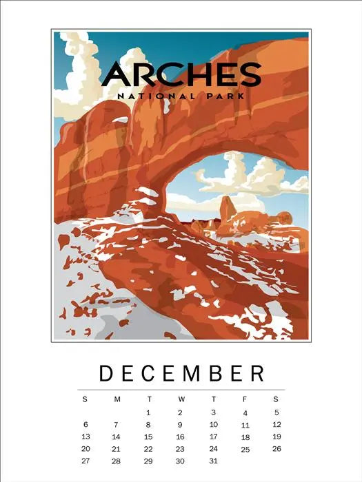 National Parks 2026 Calendar - Echo Park