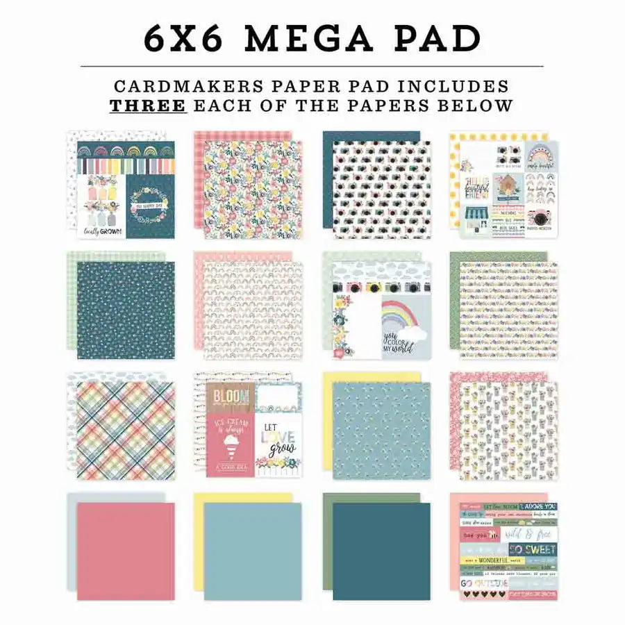 New Day Cardmakers 6" x 6" Mega Pad - Echo Park