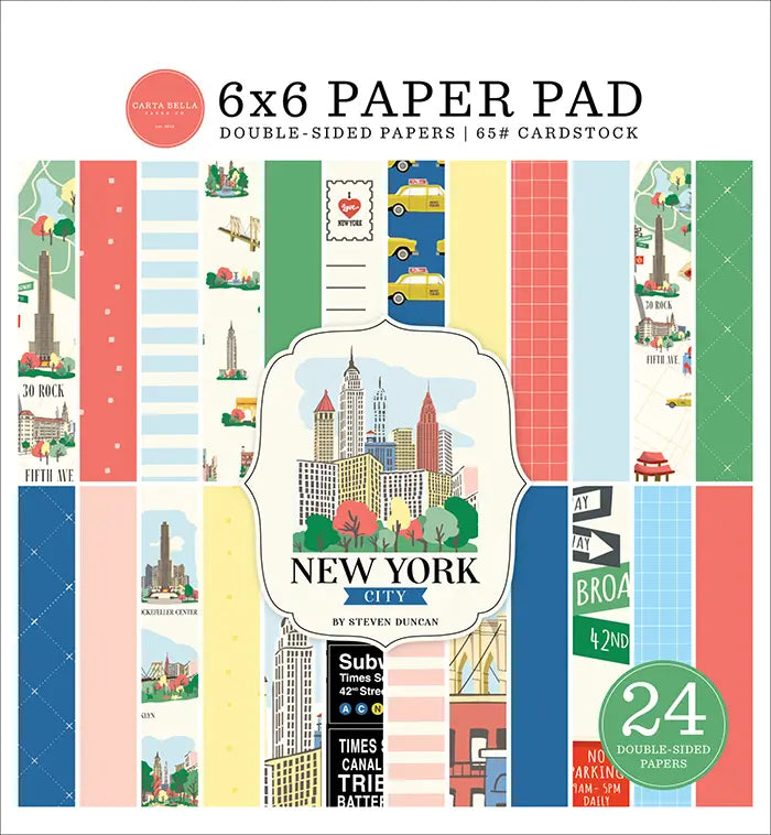 New York City Paper Pad, 6" x 6" - Carta Bella