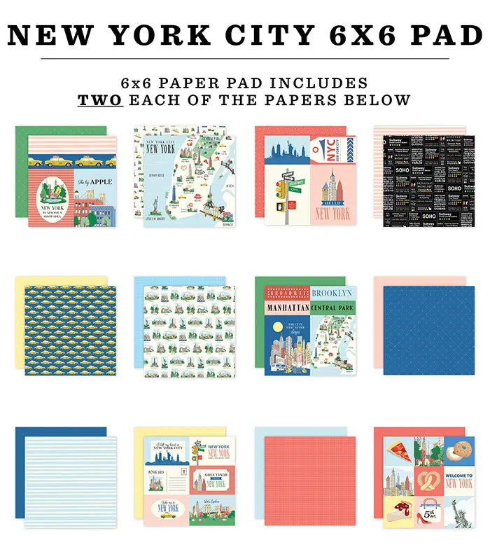New York City Paper Pad, 6" x 6" - Carta Bella