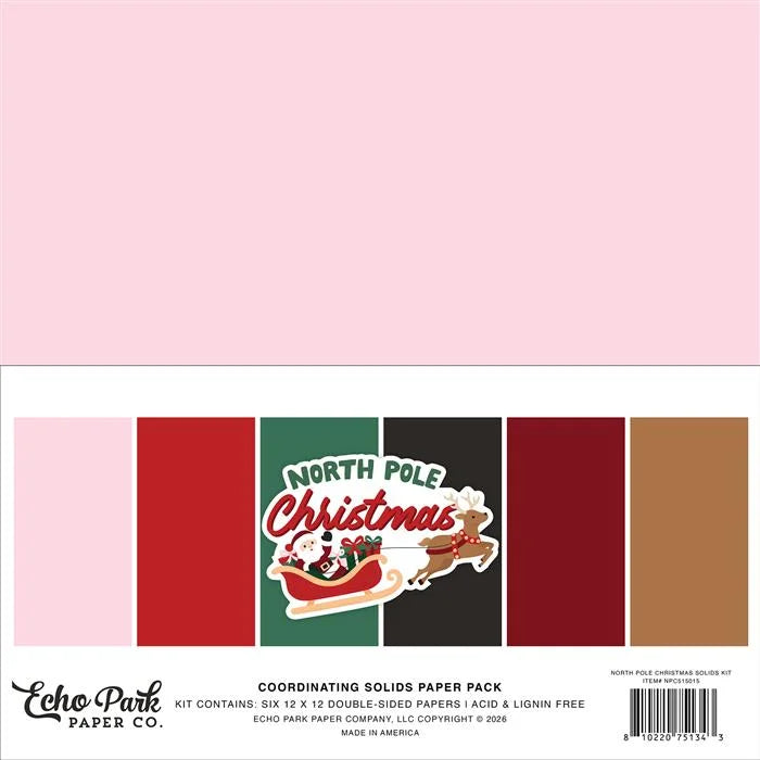 North Pole Christmas Solids Kit - Echo Park