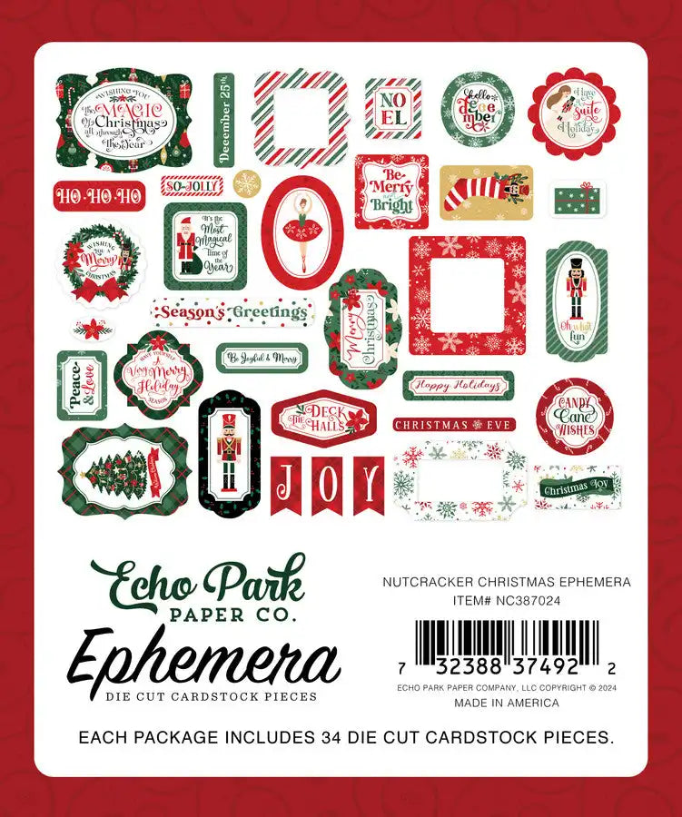 Nutcracker Christmas Ephemera - Echo Park