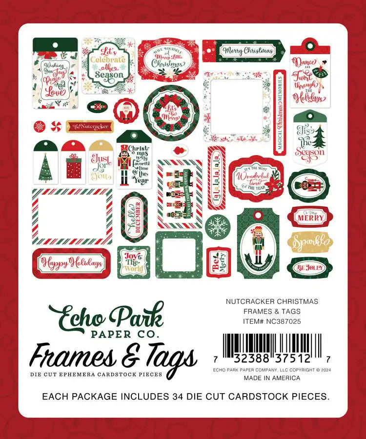 Nutcracker Christmas Frames & Tags - Echo Park