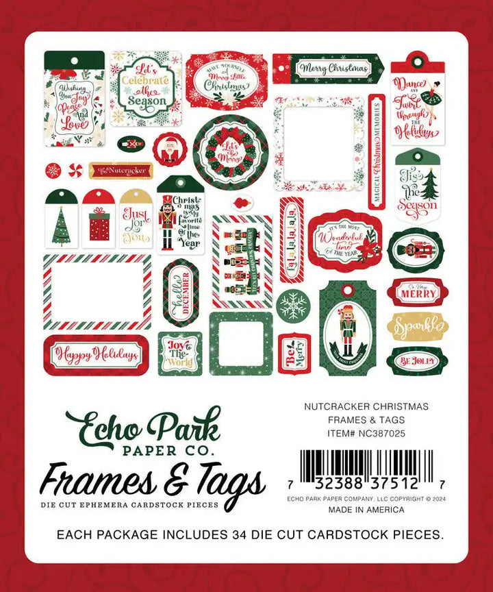 Nutcracker Christmas Frames & Tags - Echo Park