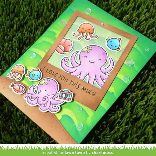Ocean Shell-Fie Lawn Cuts Dies - Lawn Fawn