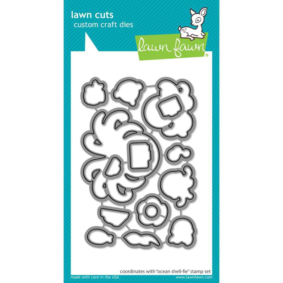 Ocean Shell-Fie Lawn Cuts Dies - Lawn Fawn