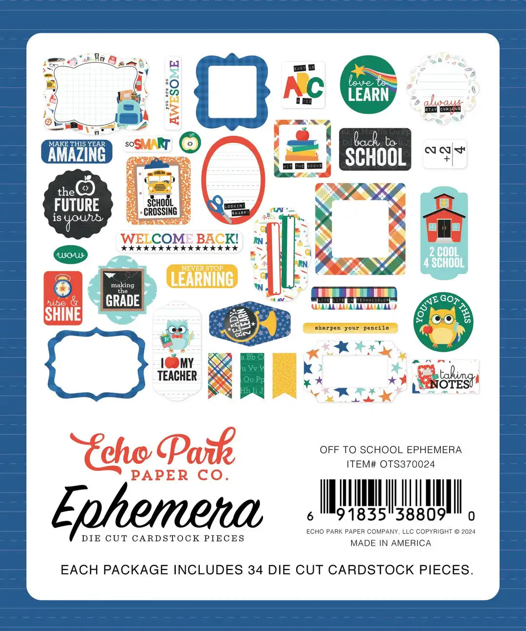 Off To School Ephemera - Echo Park