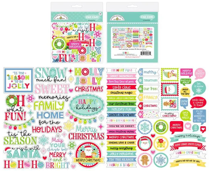 Oh What Fun Chit Chat Ephemera - Doodlebug