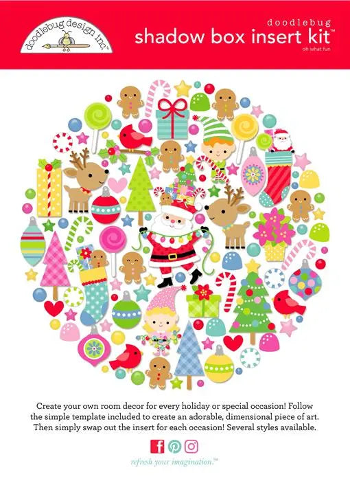 Oh What Fun Shadow Box Kit - Doodlebug