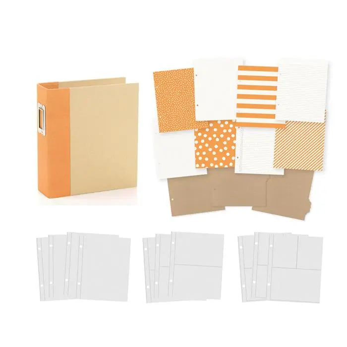 Orange Limited Edition Binder, 6" x 8" - SN@P! - Simple Stories