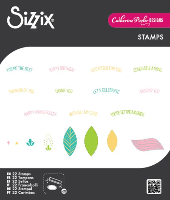 Overarching Sentiments Clear Stamp Set - Catherine Pooler - Sizzix