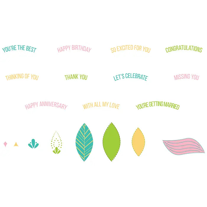 Overarching Sentiments Clear Stamp Set - Catherine Pooler - Sizzix