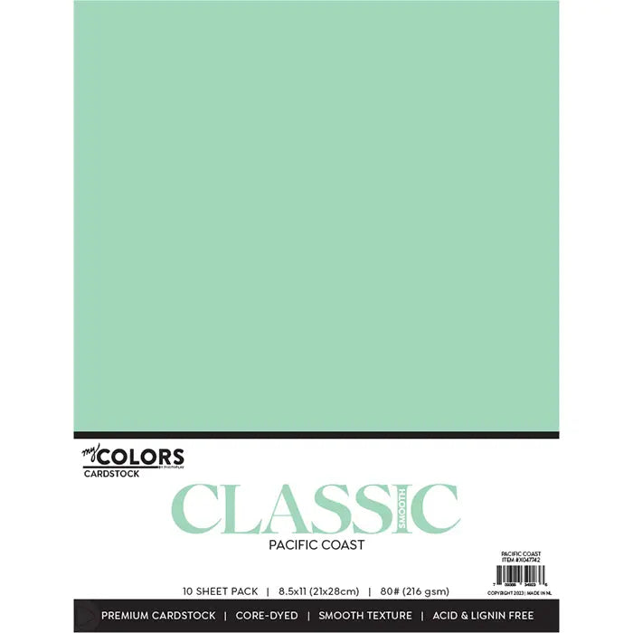 Pacific Coast Classic Cardstock Pack, 8.5" x 11" - My Colors - PhotoPlay