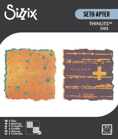 Paper Cutz #1 Thinlits Die Set 4PK - Seth Apter - Sizzix