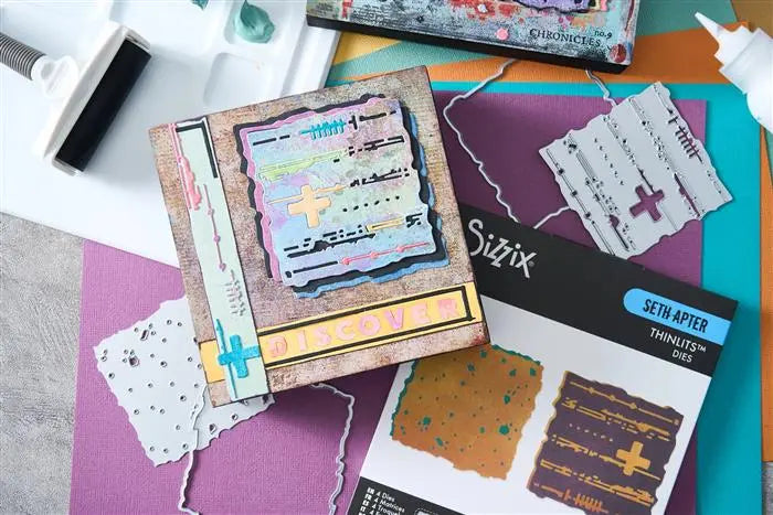 Paper Cutz #1 Thinlits Die Set 4PK - Seth Apter - Sizzix