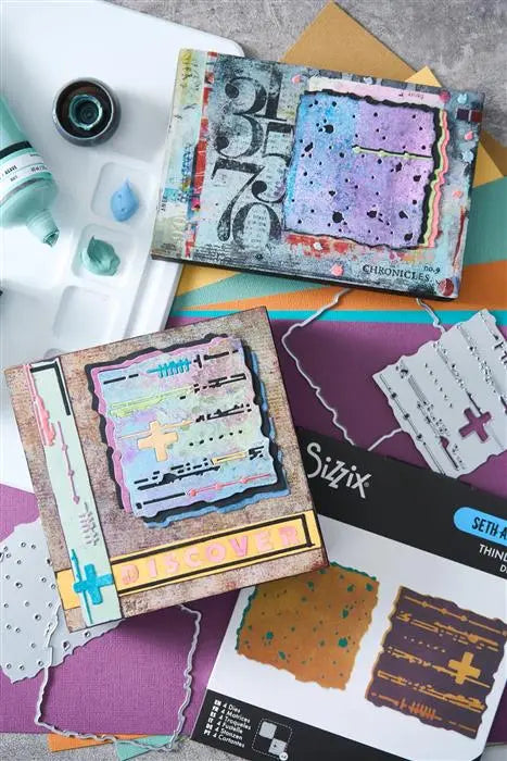 Set Di Fustelle Sizzix Thinlits | 4 Pezzi | Tim Holtz | Foglie E Bacche Di Agrifoglio | Per Big Shot